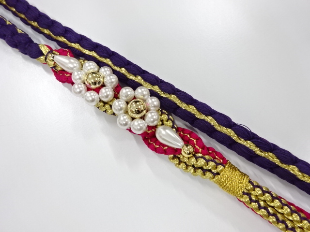 正絹　振袖用　手組帯締め